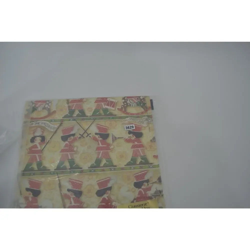 Vtg Current Wrap-Ups Candy Cane Corps Christmas Paper